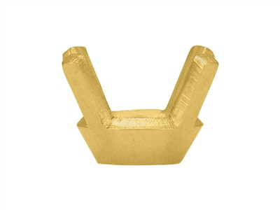 Fassung Mit 4 Krappen Für Runden Stein Von 5 Mm, 18k Gelbgold. Ref 01410 - Standard Bild - 2