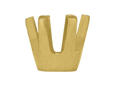 Krallenfassung Mit 6 Krallen Für Einen Runden Stein Von 2,50 Mm, 18k Gelbgold. Referenz 01007 - Standard Bild - 2