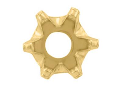 6-zinken-chaton Mit Runden Stein Von 1,7 Mm, 18k Gelbgold. Ref. 01007 - Standard Bild - 2