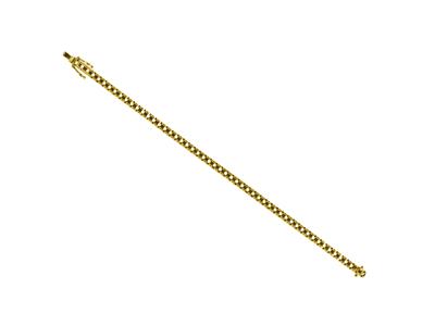 Rivi}re-armband Zum Fassen, Für 53 Runde Steine Von 0,05 Ct, 18cm, Gelbgold 18k - Standard Bild - 4