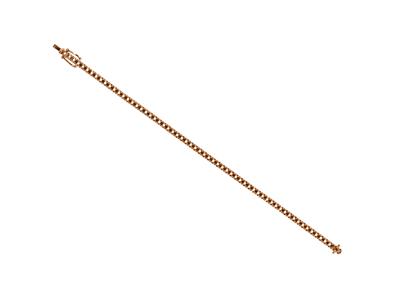 Rivi}re-armband Zum Einsetzen, Für 62 Runde Steine Von 0,03 Ct, 18 Cm,rotgold 18k 5n - Standard Bild - 4
