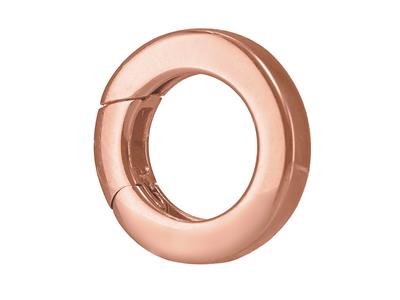 Unsichtbarer Verschluss 13,50 Mm, Flachrohr, Rotgold 18k 5n - Standard Bild - 2