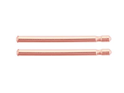 Einfache Stange Für Ohrstecker 0,9 X 13mm, 18k Rotgold. Ref. 07407, Pro Paar - Standard Bild - 2