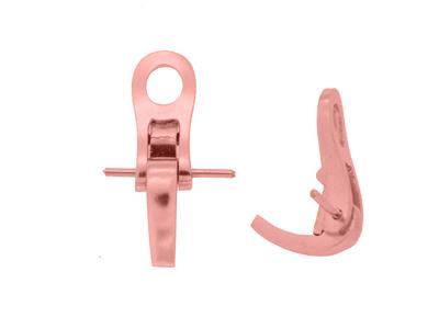 System Ohrclip 12 Mm, 18k Rotgold. Ref. 7349- Bis, Pro Paar