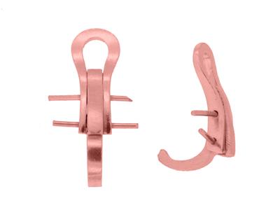 Ohrclip-system 14 Mm, 18 Karat Rotgold. Ref. 7329 -bis, Das Paar - Standard Bild - 1