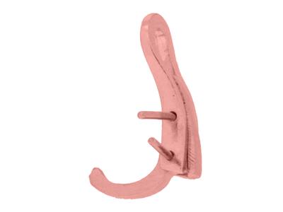 Ohrclip-system 14 Mm, 18 Karat Rotgold. Ref. 7329 -bis, Das Paar - Standard Bild - 3
