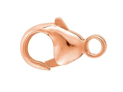 Gewolbte, Geprägte Handschellenschließe Mit Integriertem Ring 11 Mm, 18k Rotgold. Ref. 17196 - Standard Bild - 1