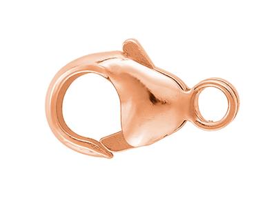 Gewölbte, Geprägte Handschellenverschluss Mit Integriertem Ring 11 Mm,18k Rotgold Ref. 17196