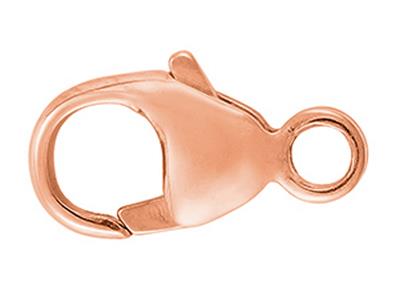 Gewölbter, Gestempelter Menotte-verschluss Mit Integriertem Ring 8 Mm,18k Rotgold 5n. Ref. 27001