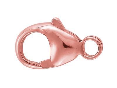 Gewölbter, Geprägter Handschellenverschluss Mit Integriertem Ring 11 Mm, Rotgold 18k 5n. Ref. 17196