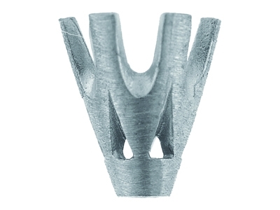 Krallenfassung, Gegossen, Rexzarge, 6krappen, Ca7040, 4,0mm, 18kt Weigold