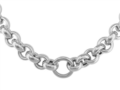 Unsichtbarer Verschluss 10 Mm, Rundrohr, Graugold 18k Rhodiniert - Standard Bild - 3