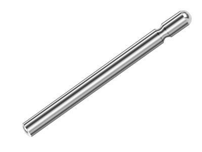 Einfacher Stift Für Ohrstecker-rückseite 1 X 10 Mm, 18k Palladium-weißgold Pd 13. Ref. 07400-10, Pro Stüc - Standard Bild - 3