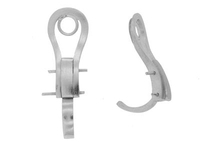 Ohrringsystem Clip 22 Mm, 18k Weißgold Pd 6. Ref. 7335-bis, Paar - Standard Bild - 1