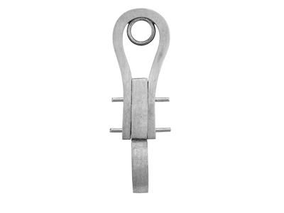 Ohrringsystem Clip 22 Mm, 18k Weißgold Pd 6. Ref. 7335-bis, Paar - Standard Bild - 2