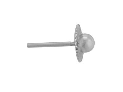 Froufrou Mit Stange 1 X 12 Mm, Froufrou 6 Mm, 18 Karat Weißgold, 13% Palladium. Ref. 07409-3, Pro Einheit - Standard Bild - 1