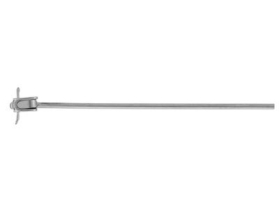 Einstabstiftsystem Mit Feder, 18 Karat Weißgold Pd 11. Nr. 07205 - Standard Bild - 1