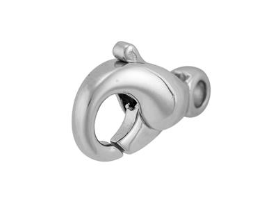 Geschmolzener Barock-handschellenverschluss 17 Mm, 18 Karat Weißgold. Nr. 17018 - Standard Bild - 1