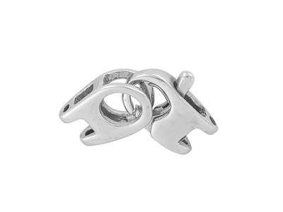 Doppelter Handschellenverschluss 24x 8 Mm, 18k Weißgold. Ref. 17168 G M - Standard Bild - 2