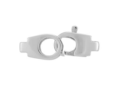 Doppelte Menotte 22 X 7 Mm, 18k Weigold. Ref. 17168 Bis MM