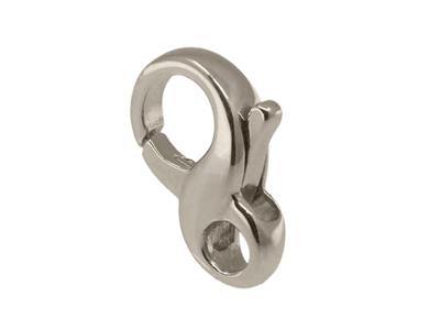 Handschellenverschluss In Acht 9,80mm, 18k Graugold Pd. Ref. 17067 - Standard Bild - 2