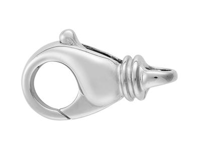 Geschmolzener Barock Handschellenverschluss Mit Entgegengesetztem Ring22 Mm, 18k Weigold. Ref. 07122