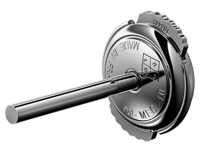 Smartlock-system 7 Mm, 12 MM Schaft, 18k Palladium Graugold, Pro Stück - Standard Bild - 2