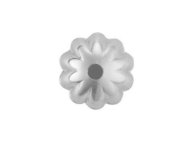 Gerippte Kalotte 5,2 Mm, Weissgold Pd13 18k. Ref. 04210 - Standard Bild - 2