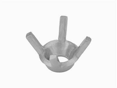 Fassung Mit 4 Griffen Für Runden Stein Von 5 Mm, 18k Weigold Pd10. Ref 01410