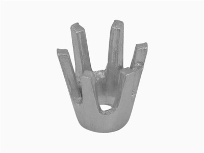 Fassung Mit 6 Krappen Für Runden Stein 3 Mm, 18k Weigold Pd10. Ref 01007