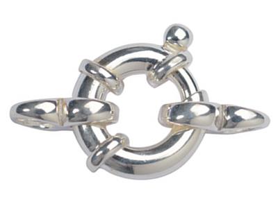 Mariner-verschluss Mit Doppelringverschluss 15mm, Silber 925. Ref. 27087