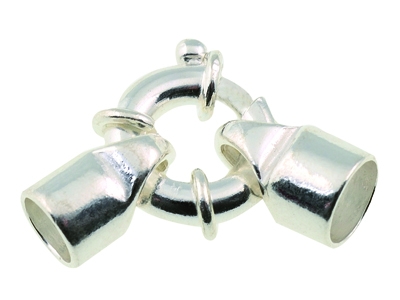 Marinering Mit 12mm tube-endstücken, 925er Silber. Ref. 27099