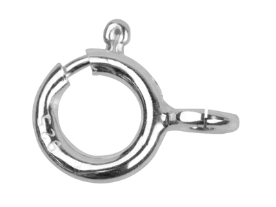 Federring 5,5 Mm, Offener Ring, Silber 925. Ref. 07610, Packung Mit 10stück