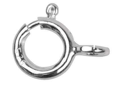 Federring 8 Mm, Offener Ring, Silber 925. Ref. 07610, Packung Mit 10 Stück