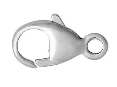 Karabinerhaken Gewölbt 11 MM Mit Integriertem Ring, Silber 925. Ref. 2703811