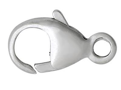 Karabinerhaken Gewölbt 13 MM Mit Integriertem Ring, Silber 925. Ref. 2703813