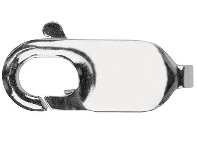 Schliee Platte Karabiner Ohne Ring13 Mm, Silber 925. Ref. 17062