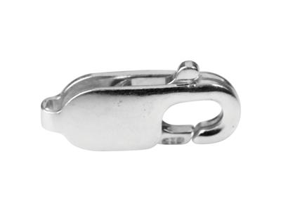 Schließe Platte Karabiner Ohne Ring13 Mm, Silber 925. Ref. 17062 - Standard Bild - 2