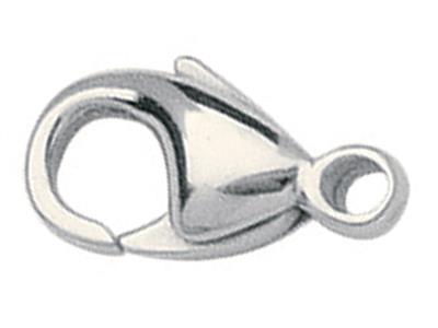 Karabinerverschluss Barock Gegossen18 Mm, 925er Silber. Ref. 2703318