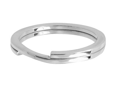 Verschluss Mit Spaltring 30 Mm, 925er Silber. Ref. 27052 - Standard Bild - 1