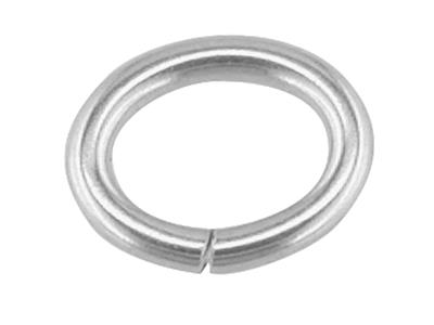 Ovaler Endring 5 Mm, Silber 925, Beutel Mit 20 Stück