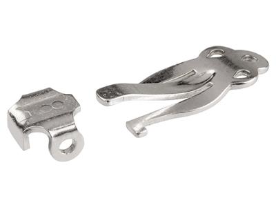Geprägter Omega-verschluss Im Set, Silber 925. Ref. 07463, Pro Stück