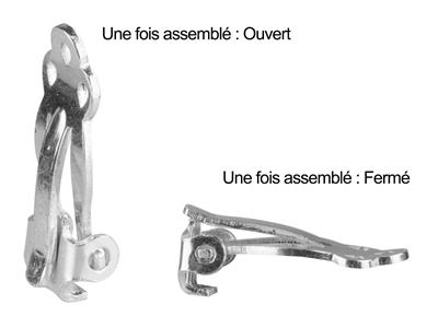 Geprägter Omega-verschluss Im Set, Silber 925. Ref. 07463, Pro Stück - Standard Bild - 2