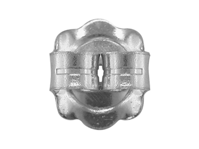 Belgischer Ohrring-verschluss 925er Silber. Ref.07406, Pro Paar - Standard Bild - 2