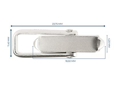 Manschettenknopfsystem, Silber 925.ref.07558, Pro Stück 100  Recyceltes Silber