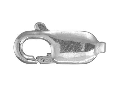 Karabinerhaken Flach Ohne Ring 11,70 Mm, Platin 950