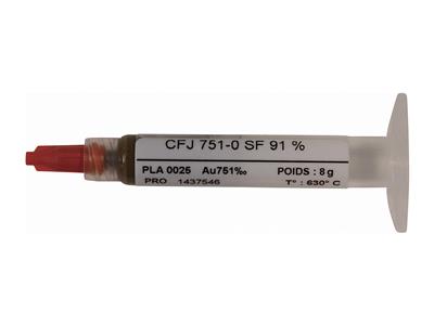 Lotpaste Gelbgold 751-0 91%, 8 Gr. Spritze - Standard Bild - 1