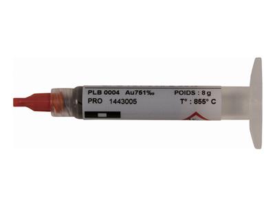 Lotpaste Graugold 751-3 65%, Spritze Zu 8 Gr. - Standard Bild - 1