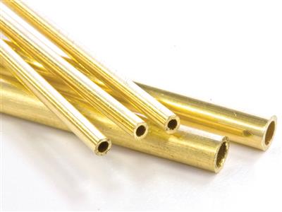 Rohr, 18 kt Gelbgold Hb, Ref. 4, Außendurchmesser 3,5 mm, Innendurchmesser 2,6 mm, Wandstärke 0,45 mm, 100 % Recyceltes Gold - Standard Bild - 2