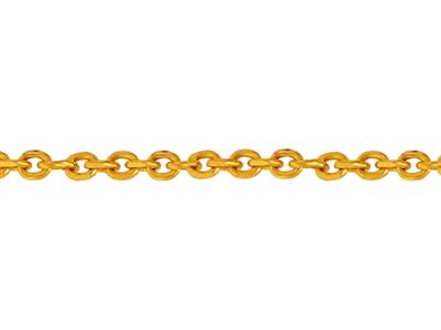 Ankerkette 2,20 MM 60 Cm, Goldauflage 3 Mikron